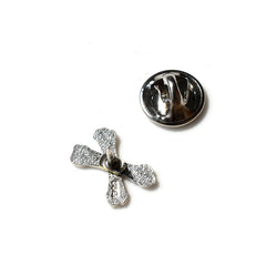 May club -【SHAFT SILVER WORKS】MINI CROSS-BONE BADGE