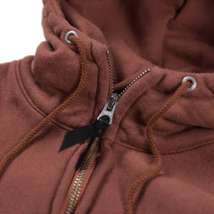 May club -【WESTRIDE】HEAVY WEIGHT FULL-ZIP HOODIE：BIG CHIEF CAFE (MAROON)