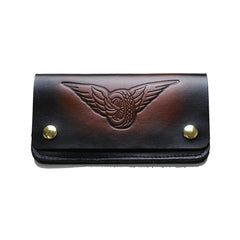 May club -【WESTRIDE】OLD BIKER LEATHER WALLET - EMBOSS