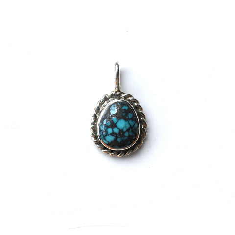 May club -【May club】SILVER ROPE TURQUOISE PENDANT