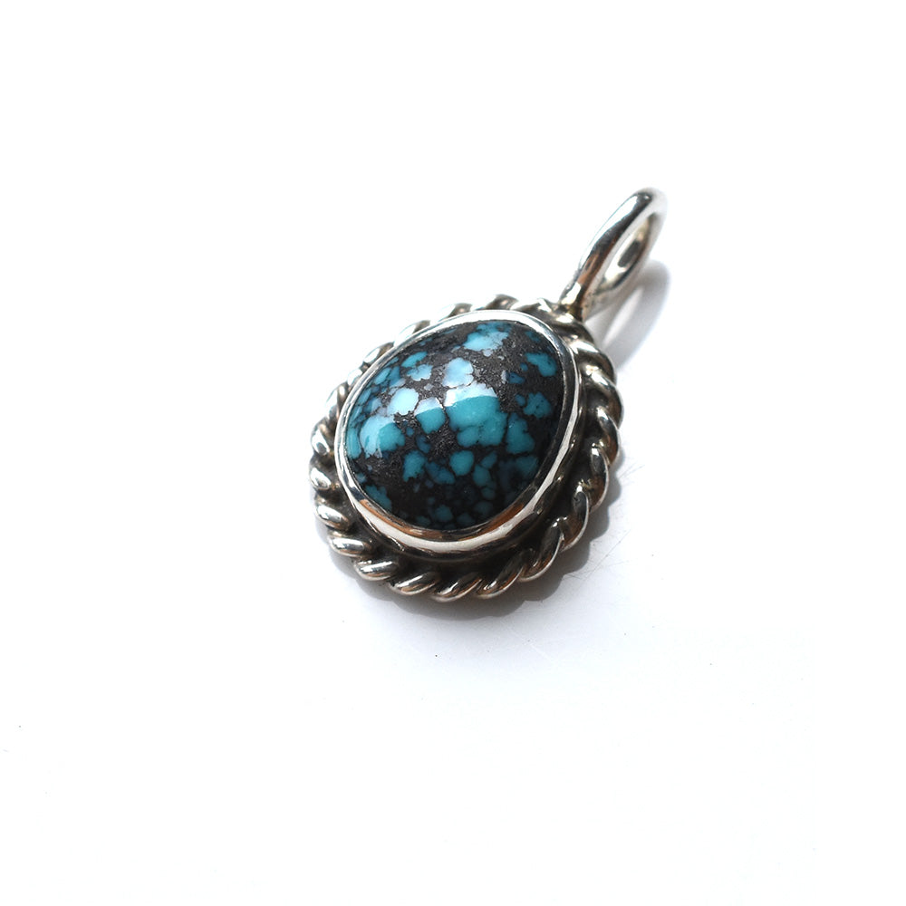 May club -【May club】SILVER ROPE TURQUOISE PENDANT