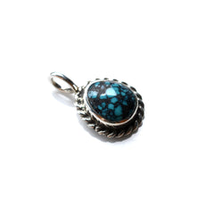 May club -【May club】SILVER ROPE TURQUOISE PENDANT