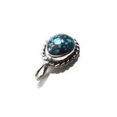 May club -【May club】SILVER ROPE TURQUOISE PENDANT