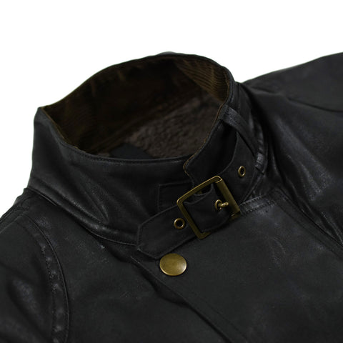 May club -【Addict Clothes】ACV-WX04 WAXED COTTON ULSTER JACKET - BLACK