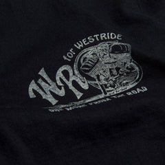 WR FOR WEST RIDE LONG SLEEVE TEE - BLACK - May club