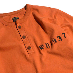 HENLY NECK LONG SLEEVE TEE - ORANGE - May club