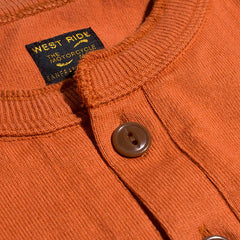 HENLY NECK LONG SLEEVE TEE - ORANGE - May club