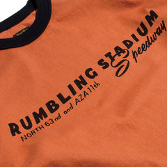 RUMBLING STADIUM LONG SLEEVE TEE - ORG/BLK - May club