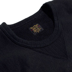 HEAVY WEIGHT FRONT-V SWEAT - LONG WAY: BLK - May club