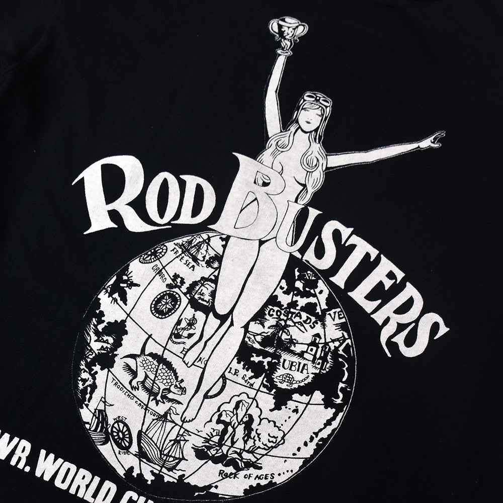 May club -【WESTRIDE】"ROD BUSTERS" LONG SLEEVES TEE - BLACK