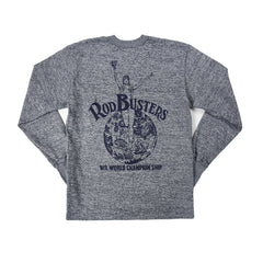 May club -【WESTRIDE】"ROD BUSTERS" LONG SLEEVES TEE - GREY