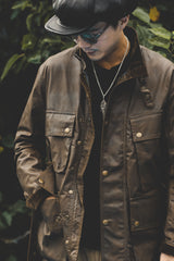 ACV-WX02 WAXED COTTON BMC JACKET - BROWN - May club