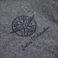 May club -【WESTRIDE】TRADEMARK LONG SLEEVES TEE - GRAY