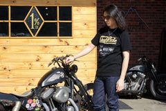 May club -【WESTRIDE】"MOTOR SPIRIT" TEE - BLACK