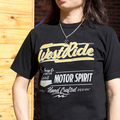 May club -【WESTRIDE】"MOTOR SPIRIT" TEE - BLACK