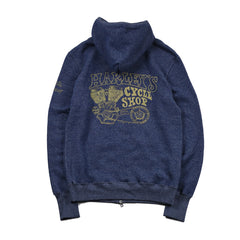 May club -【WESTRIDE】CLOUD FULL ZIP HOODIE - NAVY