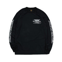 May club -【WESTRIDE】"LIVE TO RIDE" LONG SLEEVES TEE - BLACK