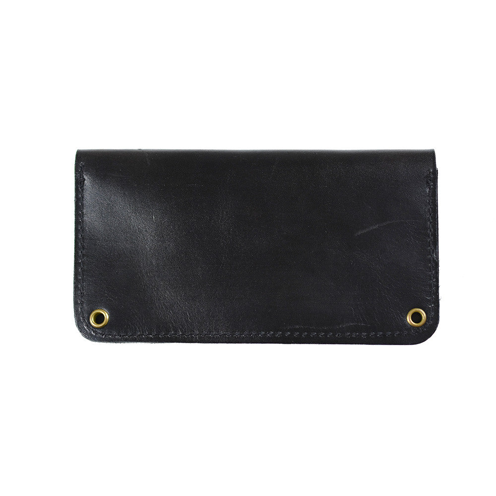 May club -【WESTRIDE】OLD BIKER LEATHER WALLET - RED PATCH