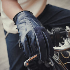 ACV-G02H HORSEHIDE RACING SUMMER GLOVES - VINTAGE BLUE - May club