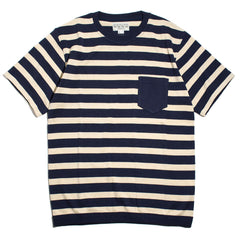 NGT BORDER PKT TEE - NVY/OAT - May club