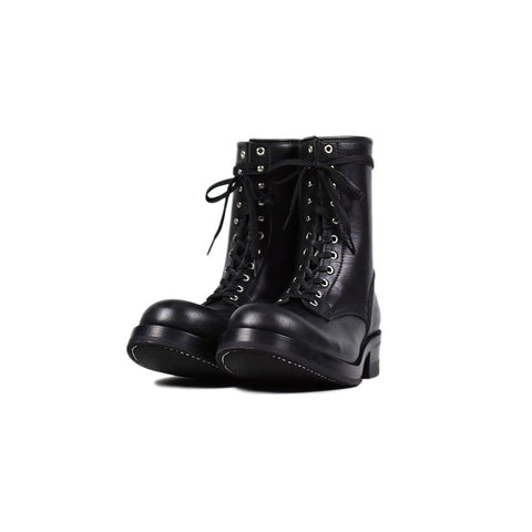 May club -【Addict Clothes】AD-S-02 HORSEHIDE LACE-UP BOOTS - BLACK