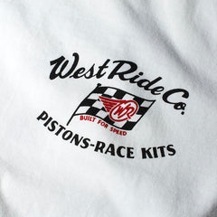 May club -【WESTRIDE】"WR FLAG" TEE - WHITE