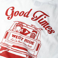 May club -【WESTRIDE】"GOOD TIMES" TEE - WHITE