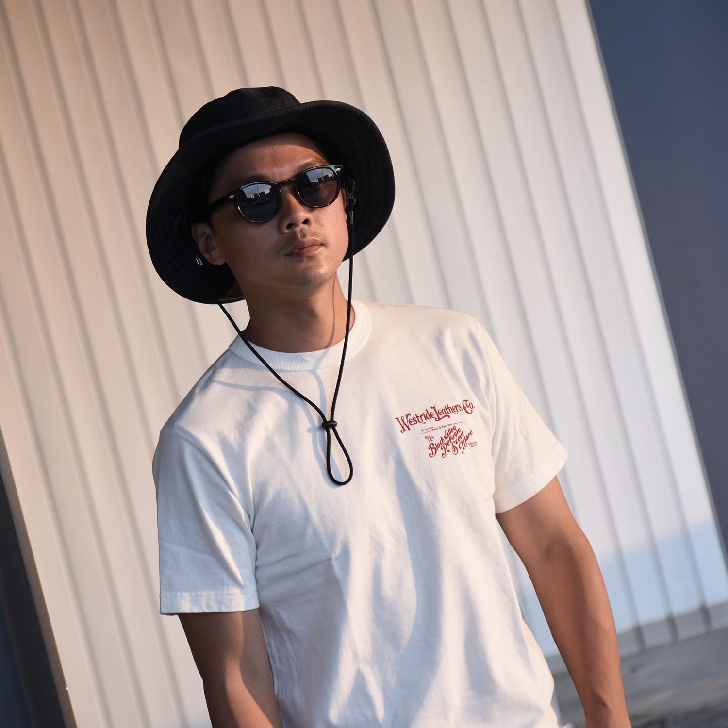 "WR LEATHER CO." TEE - WHITE - May club