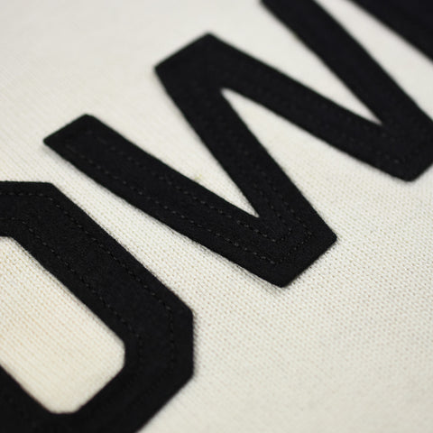 May club -【WESTRIDE】CLASSIC H.ZIP BORDER JERSEY - BLK/IVRY