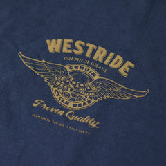 May club -【WESTRIDE】"1976 HARLEY BICENTENNIAL" TEE - NAVY