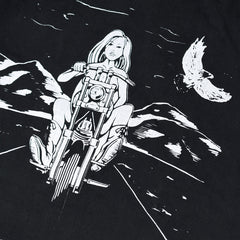 May club -【WESTRIDE】"THE EAGLE SOARS ALONE" TEE - BLACK