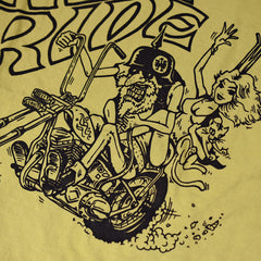 May club -【WESTRIDE】"UNCLE CHOPPER" TEE - MUSTARD