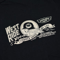 May club -【WESTRIDE】"CHOPPER SAVED MY LIFE" TEE - BLACK