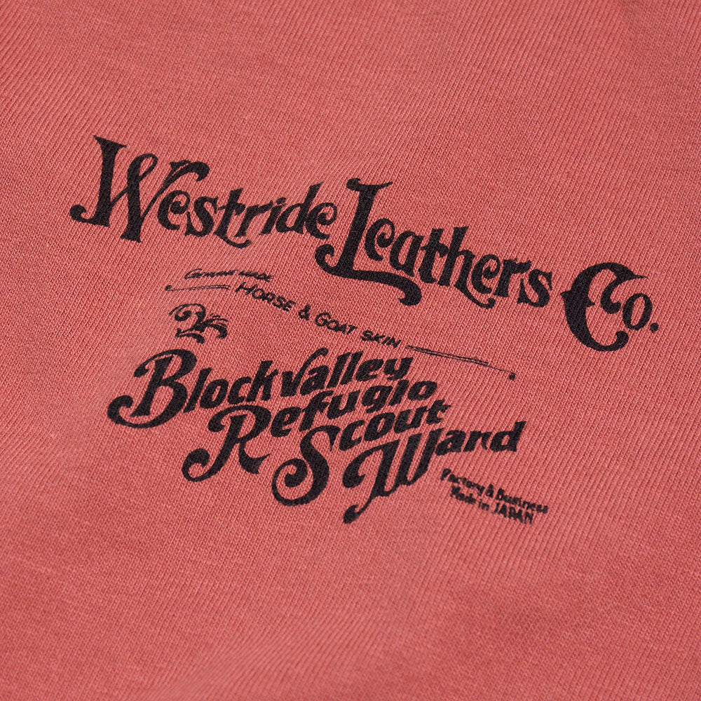 "WR LEATHER CO." TEE - D. PINK - May club