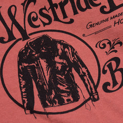 "WR LEATHER CO." TEE - D. PINK - May club