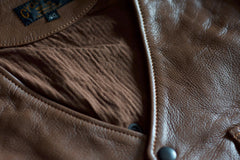 FORT MORGAN VEST - STEERHIDE BROWN - May club