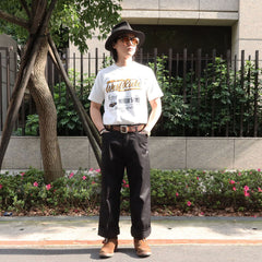 May club -【BLUCO】FAT WORK PANTS - BLACK