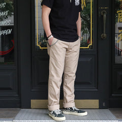 May club -【BLUCO】SLIM LIGHT WORK PANTS - BEIGE