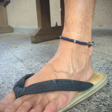 May club -【SunKu】Indigo Dye Beads Anklet