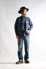 21SS MEXICAN RUG VEST BGDY - May club