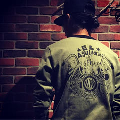 May club -【WESTRIDE】"EL AGUILA" LONG SLEEVES TEE - SLATE