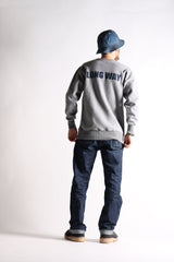 HEAVY WEIGHT FRONT-V SWEAT - LONG WAY: H.GRY - May club