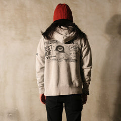 May club -【WESTRIDE】FULL ZIP MC HOODIE - GREY