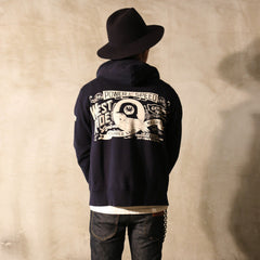 May club -【WESTRIDE】FULL ZIP MC HOODIE - NAVY