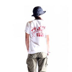 May club -【WESTRIDE】"WRMC TIRES" TEE - WHITE