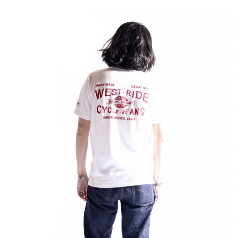 May club -【WESTRIDE】"CYCLE-JEANS" TEE - WHITE