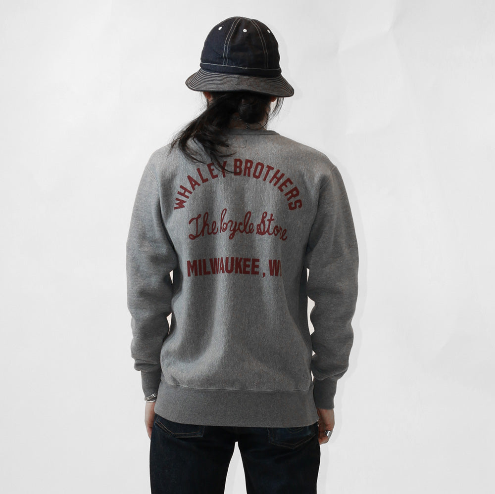 May club -【WESTRIDE】HEAVY WEIGHT FRONT V SWEAT "A.M.C" - GRAY
