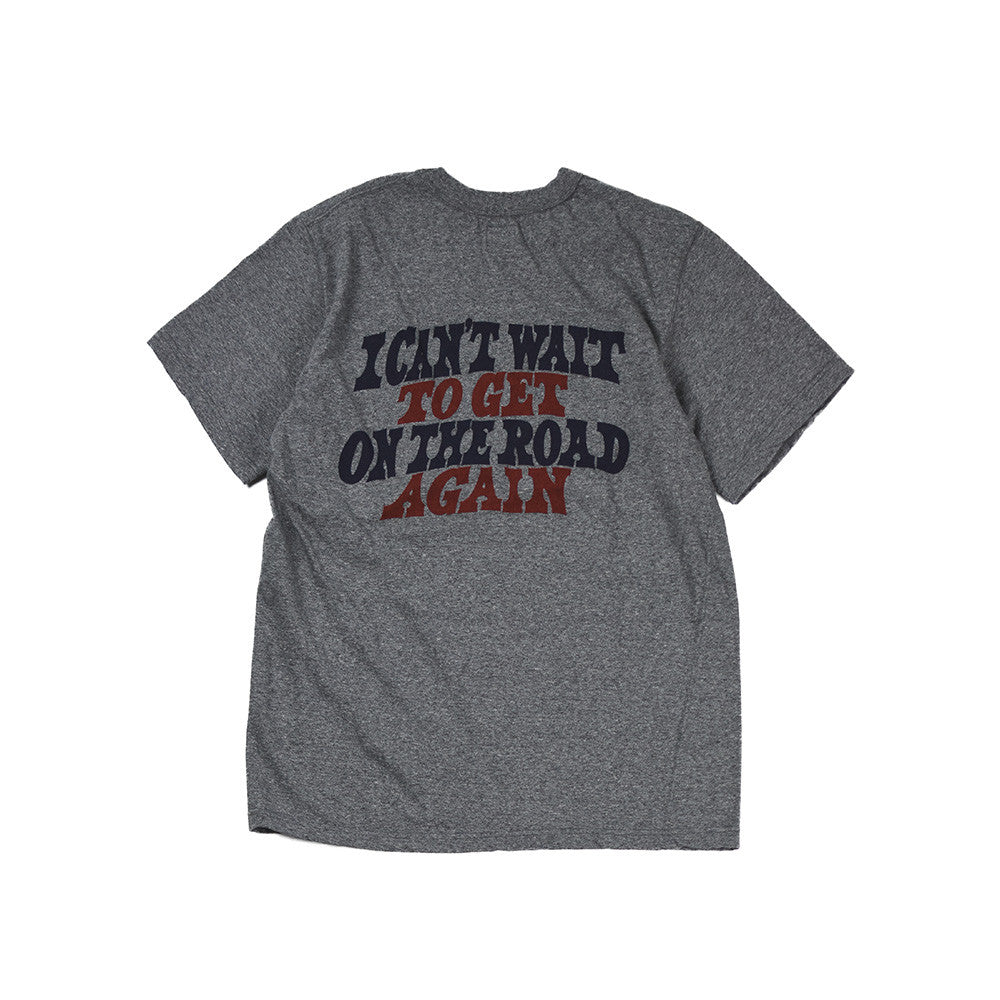 May club -【WESTRIDE】"UNCLE SAM ON THE ROAD AGAIN" TEE - GREY