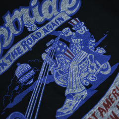 May club -【WESTRIDE】"UNCLE SAM ON THE ROAD AGAIN" TEE - BLACK