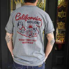 May club -【WESTRIDE】"HOLIDAY" TEE - GREY